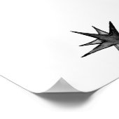 Frauen mit Sternenhimmel, Hexenhand mit Poster (Ecke)