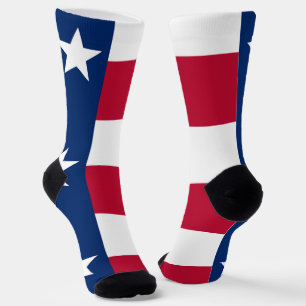 Frauen mit texanischer Flagge Socken