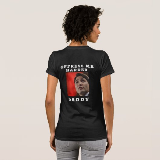 Frauen mit Trudeau-T - Shirt (Schwarz voll)