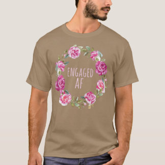 Frauen mit Verlobter AF-Brille als Hochzeit T-Shirt