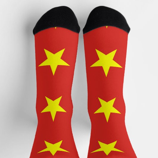 Frauen mit vietnamesischer Flagge Socken (Oben)