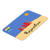 Frauen mit Wasser in der Thar-Wüste - Rajasthan Magnet (Linke Seite)