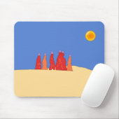 Frauen mit Wasser in der Thar-Wüste - Rajasthan Mousepad (Mit Mouse)