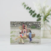 Frauen mit Wattenmatten Postkarte (Stehend Vorderseite)