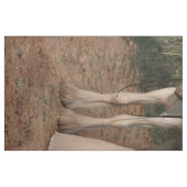 Frauen mit weißem Pferd - LG Print Stoff (Fat Quarter (45,7 x 55,9 cm))