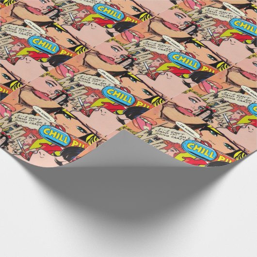 Frauen Moderne Pop Kunstästhetik Design T - Shirt Geschenkpapier (Ecke)