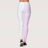 Frauen Moderne rosa Blau Lila Weiß Trendfarben Leggings (Rückseite)
