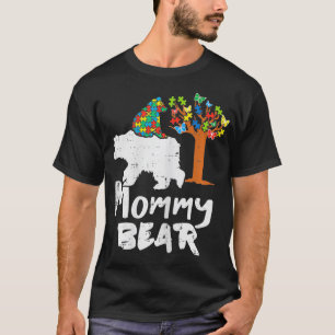 Frauen Mommy Bear Puzzle Autismus Sensibilisierung T-Shirt