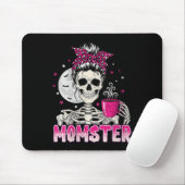 Frauen Momster Skull Mama Kaffee Lover Halloween M Mousepad (Mit Mouse)