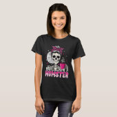 Frauen Momster Skull Mama Kaffee Lover Halloween M T-Shirt (Vorne ganz)