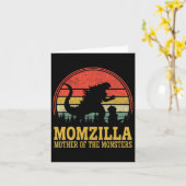 Frauen Momzilla Mutter von Monstern Vintage Mütter Karte (Gelbe Blume)
