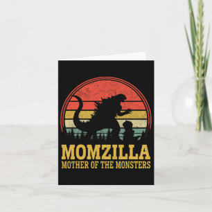 Frauen Momzilla Mutter von Monstern Vintage Mütter Karte