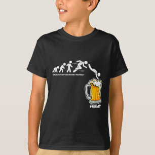 Frauen Montag Bis Freitag Biertrinken Lustige Arbe T-Shirt