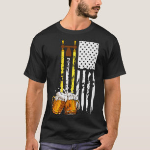 Frauen Montag Bis Freitag USA-Flagge Biertrinken S T-Shirt