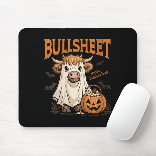Frauen Moo... I Gemein Boo Bullsheet Highland Cow  Mousepad (Mit Mouse)