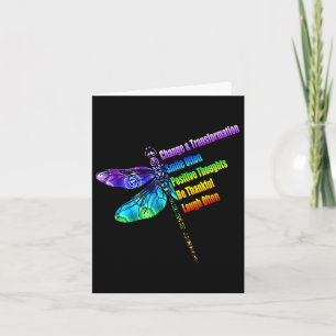 Frauen Motivationsgeschenk Libelle Karte