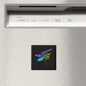 Frauen Motivationsgeschenk Libelle Magnet (In Situ (Geschirrspüler))