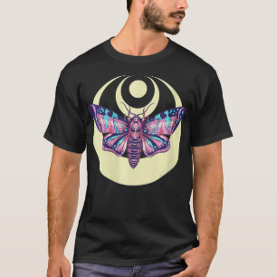 Frauen Motte Und Mondsichel Witchy Pastell Goth W T-Shirt
