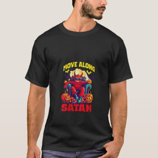 FRAUEN MOVE ALONG SATAN V Neck T-Shirt