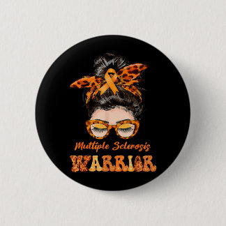 Frauen Ms Warrior Multiple Sklerose-Bewusstsein Button