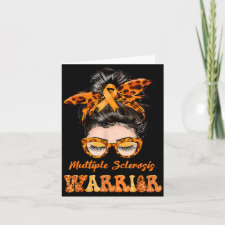 Frauen Ms Warrior Multiple Sklerose-Bewusstsein Karte