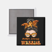 Frauen Ms Warrior Multiple Sklerose-Bewusstsein Magnet (Vorderseite/Rückseite)