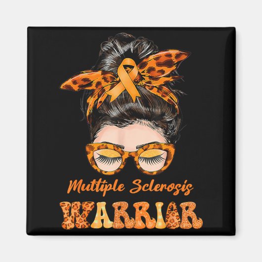 Frauen Ms Warrior Multiple Sklerose-Bewusstsein Magnet (Vorne)