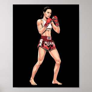 Frauen-Muay-Thai-Training  Poster