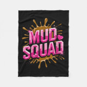 Frauen Muddy Mud Run Squad Mudding Running Fleecedecke (Vorderseite)
