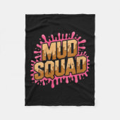 Frauen Muddy Mud Run Squad Mudding Running Fleecedecke (Vorderseite)