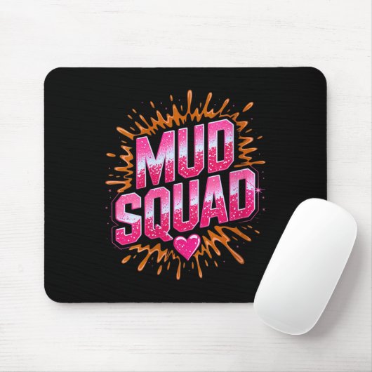 Frauen Muddy Mud Run Squad Mudding Running Mousepad (Mit Mouse)
