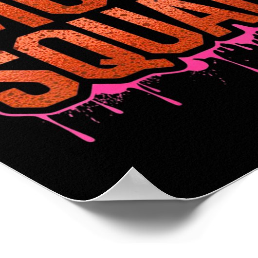 Frauen Muddy Mud Run Squad Mudding Running Poster (Ecke)