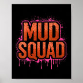 Frauen Muddy Mud Run Squad Mudding Running Poster (Vorne)