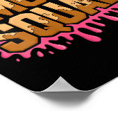 Frauen Muddy Mud Run Squad Mudding Running Poster (Ecke)