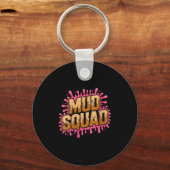 Frauen Muddy Mud Run Squad Mudding Running Schlüsselanhänger (Vorderseite)