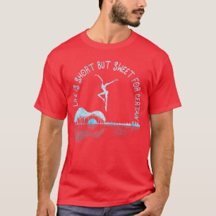 Frauen Musikliebhaber Leben ist kurz, aber süß für T-Shirt