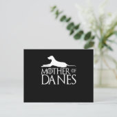 Frauen Mutter Dänen lustiger T - Shirt, lustiger G Ankündigungspostkarte (Stehend Vorderseite)