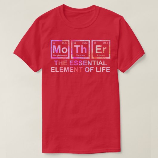 Frauen Mutter das wesentliche Element der Mama Leb T-Shirt (Design vorne)