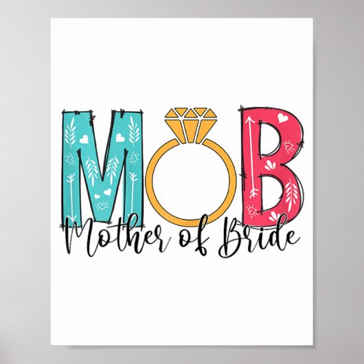 Frauen Mutter Der Braut Mob Mog Junggesellinnenabs Poster (Vorne)
