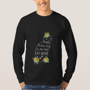 Frauen Mutter glücklich Muttertag zur besten Katze T-Shirt