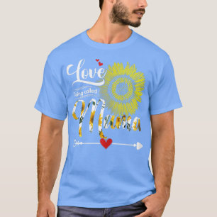 Frauen Mütter Tag I Liebe wird Mama Sunflo genannt T-Shirt