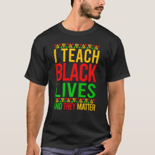 Frauen nach dem Lehrer ich lehre Schwarz Live sie T-Shirt