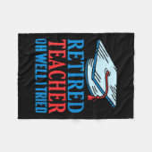 Frauen Nachfahren Lehrerin Oh, ich habe versucht F Fleecedecke (Vorderseite (Horizontal))