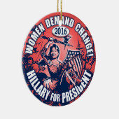 Frauen-Nachfrage Hillary 2016 Keramikornament (Rechts)