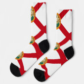 Frauen nachhaltige Socken mit Florida-Fahne (Linkes Detail)