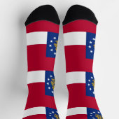 Frauen nachhaltige Socken mit georgischer Flagge (Oben)