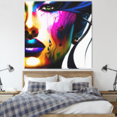 Frauen Nah Leinwanddruck (Insitu (Schlafzimmer))