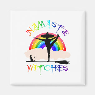 Frauen Namaste Hexen Yoga  Magnet