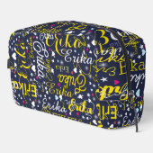 Frauen Name Muster mit Herzen und Sternen Waschbeutel (Rechte Ecke)