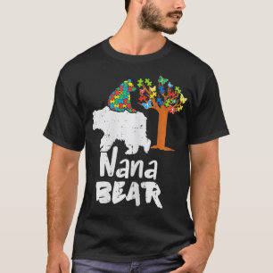 Frauen Nana Bär Puzzle Autismus-Bewusstsein Oma G T-Shirt
